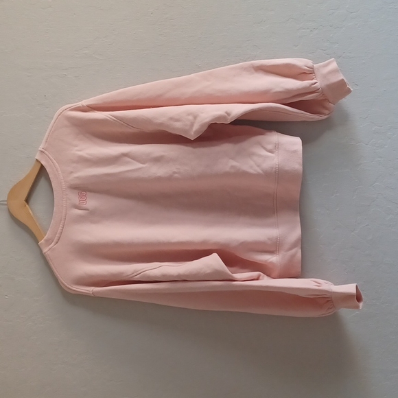 UGG BROOK BALLOON SLEEVE CREWNECK sweatshirt - blush pink medium - Picture 8 of 15